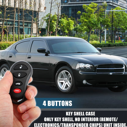 Keyless Entry Remote Key Shell Cover for Jeep & Dodge (No Year Specified)