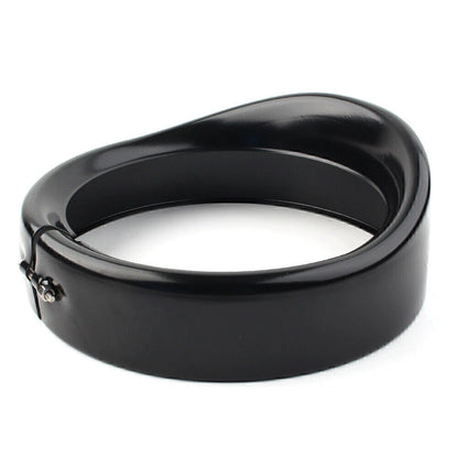 7" Black Headlight Passing Lights Trim Ring Bezel Visor Cover for Harley