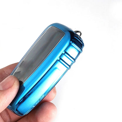 Blue TPU Car Key Remote Control Case Cover for Toyota Camry CHR Prius RAV4
