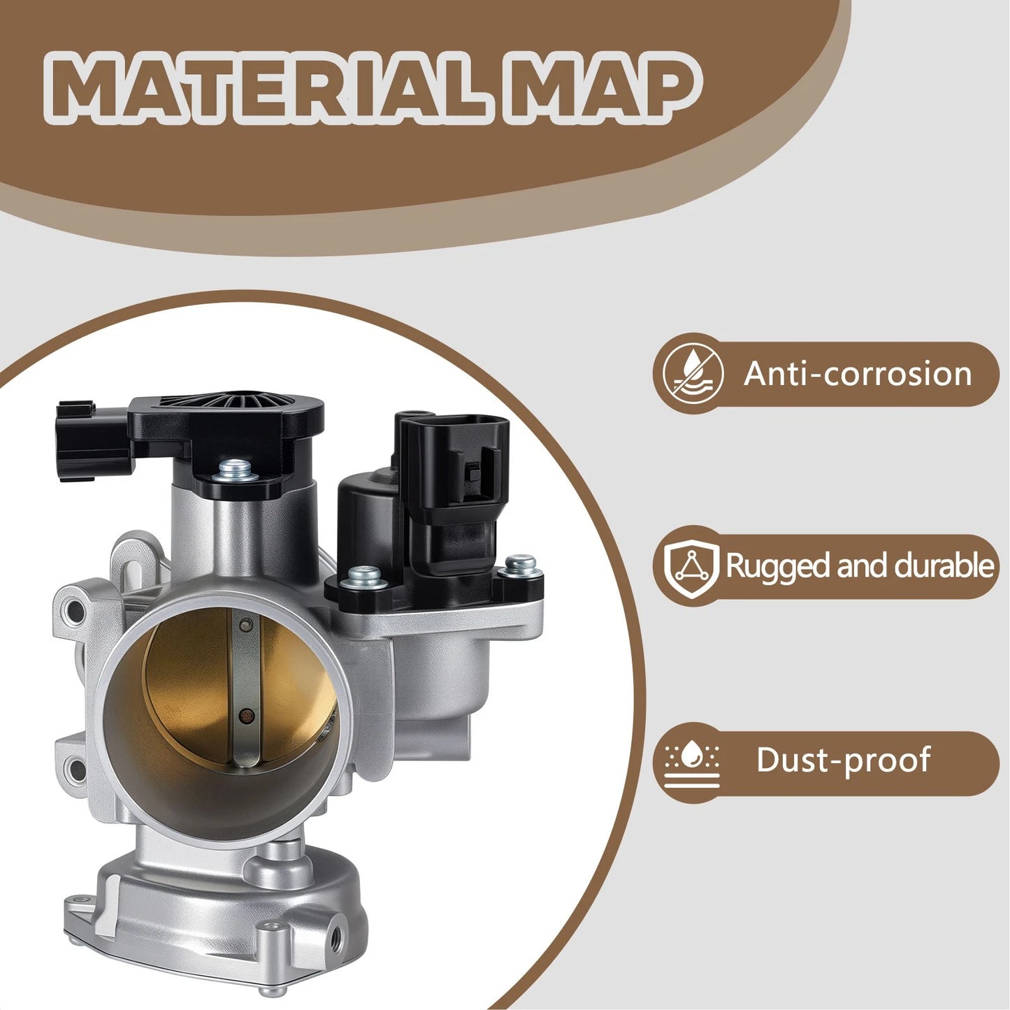 Throttle Body for Polaris Sportsman X2 550 / Sportsman 550 Touring (2010–2011)