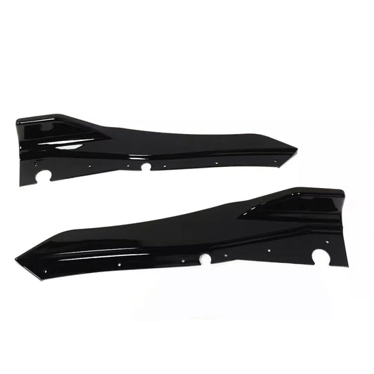 2 x Gloss Black Rear Bumper Lip Splitters for Infiniti Q50 (2018-2022)