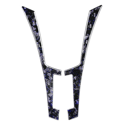 Forged Blue Console Panel Trim for Infiniti Q50 Q60 (2014-2019)