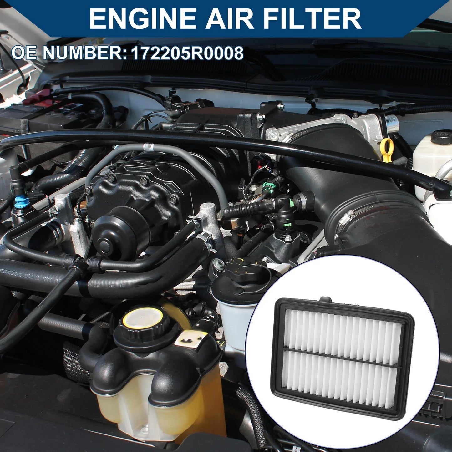 Engine Air Filter for Honda Fit 1.5L (2015-2020) 1 Pcs