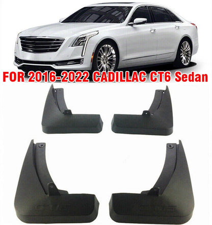 Splash Guards / 2 x Front & Rear Mud Flaps for Cadillac CT6 (2016–2022)
