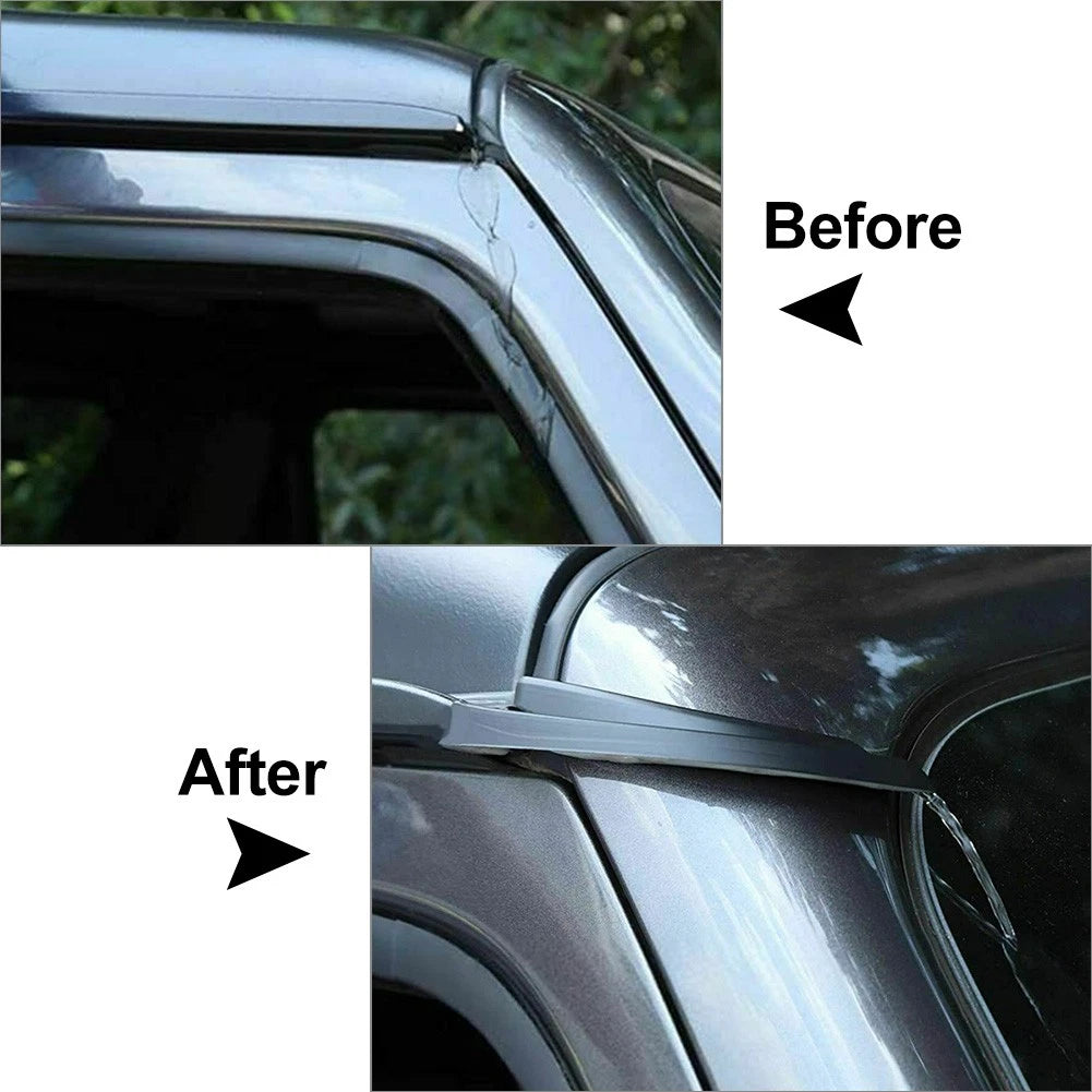 2 x Water Rain Gutter Extension Trim Covers for Jeep Wrangler JL (2018-2021)