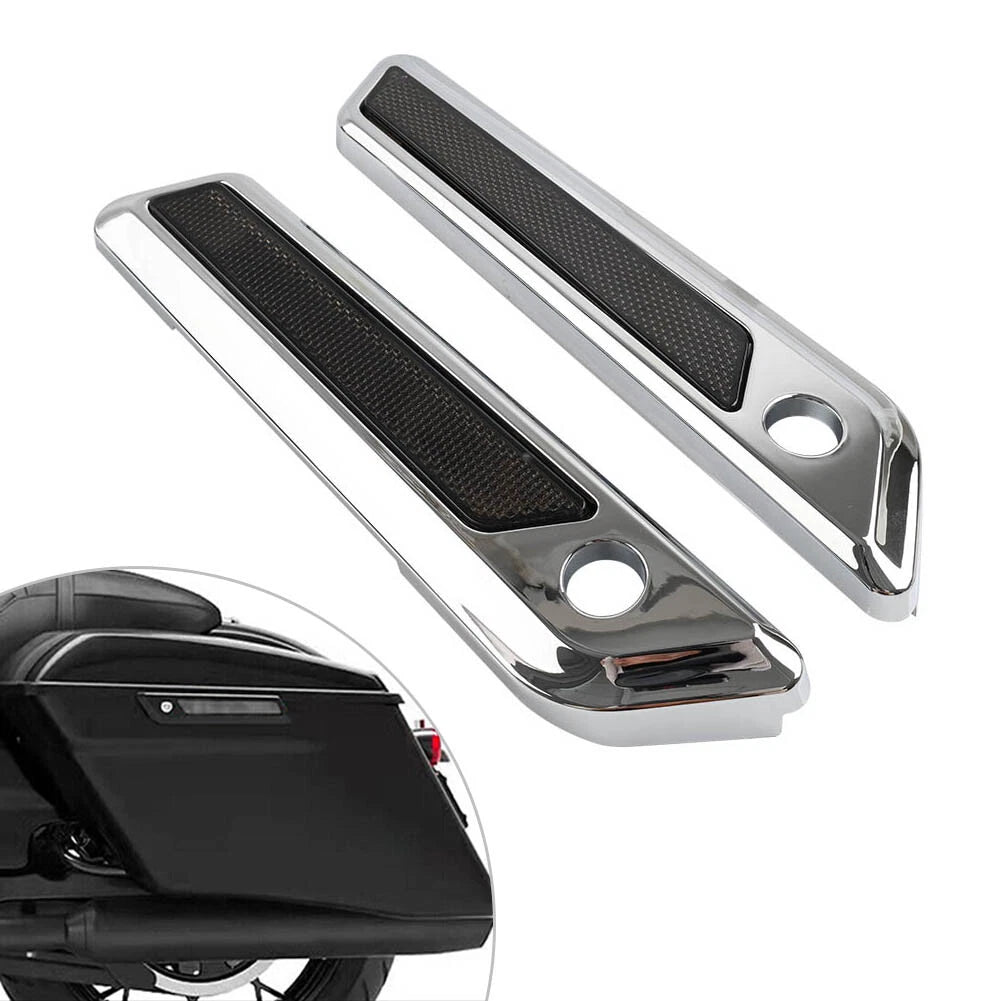Saddle Bag Hinge Latch Covers for Harley Touring Electra Glide Road King (14-23)
