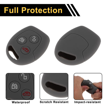 Gray Key Case for Ford Courier  - 3 Buttons