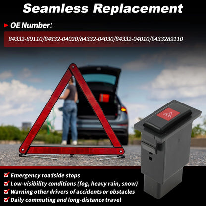 Hazard Warning Flasher Switch for Emergency Signal Light Button (No.8433289110)