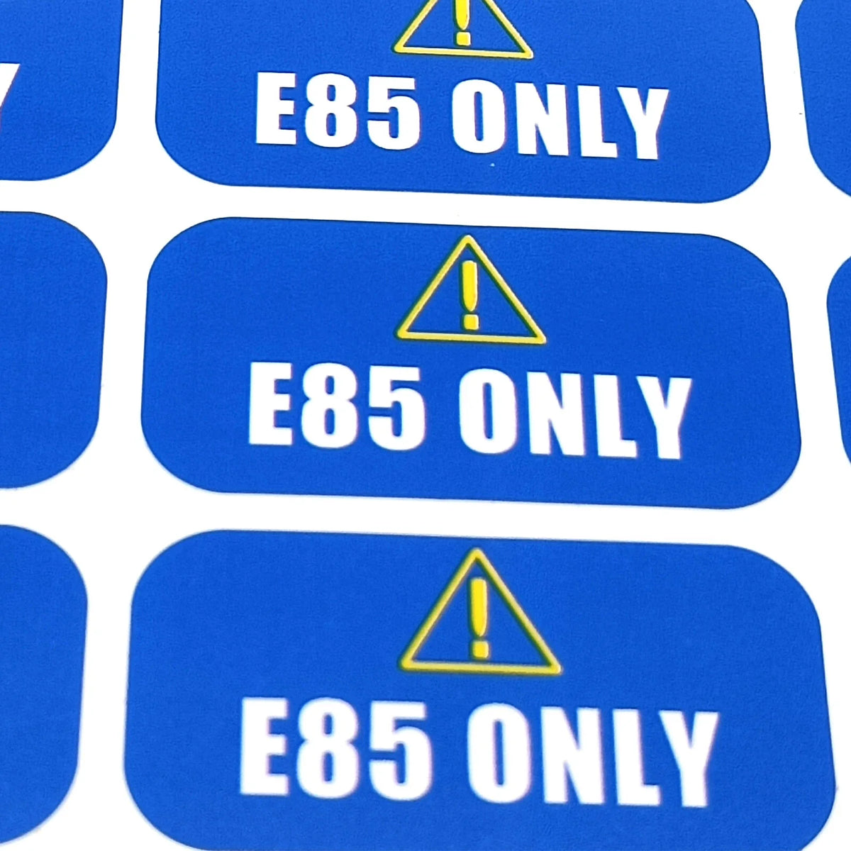 E85 Gasoline Fuel Tank Sticker Decal for Gas Gas 24 pcs 1x2 inches