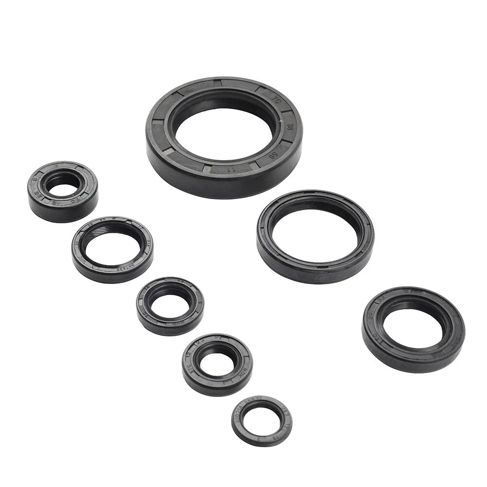 8 x Engine Oil Seal Kit for Honda CR250R CR500R (1988-2001)