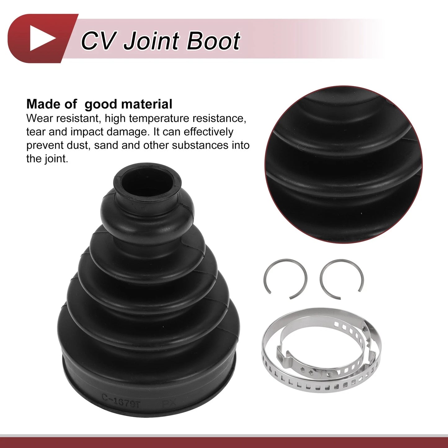 Inner CV Joint Boot Kit for BMW X5 (2000-2006) - Includes Clamps