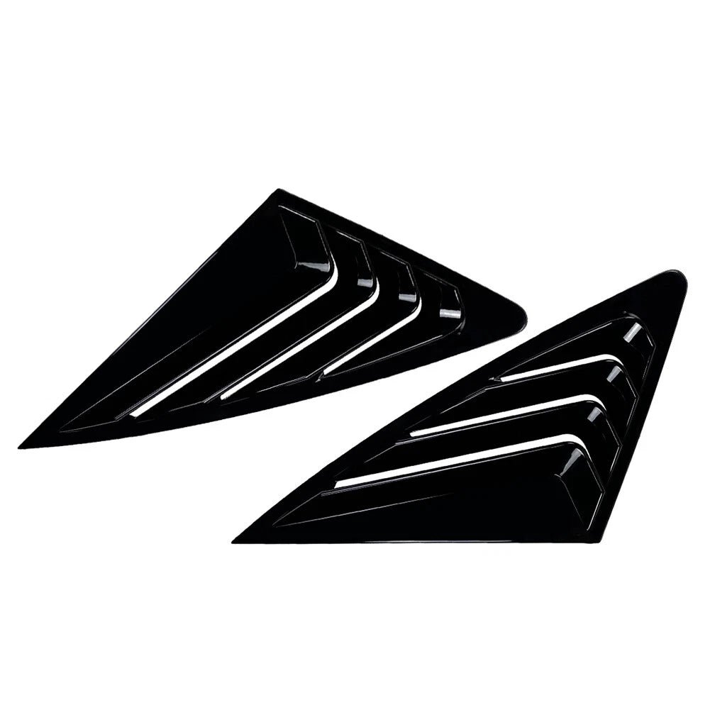 Rear Window Louvers Cover for Audi Q3 F3 Sportback (2019-2024) Black