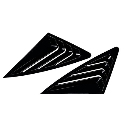Rear Window Louvers Cover for Audi Q3 F3 Sportback (2019-2024) Black