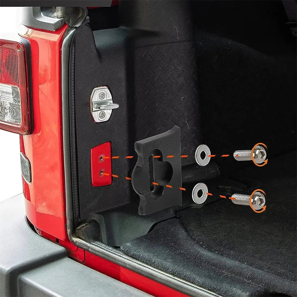 Aluminum Rear Door Tailgate Stopper for Jeep Wrangler (2007-2017)
