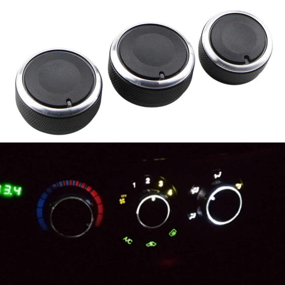 3 Pcs A/C Climate Control Switch Knob for Chevy T250 Aveo Lova (2004-2011)