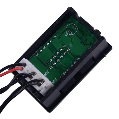 Dual Digital LED Intercooler Supercharger Temperature Gauge Sensor for Car Black