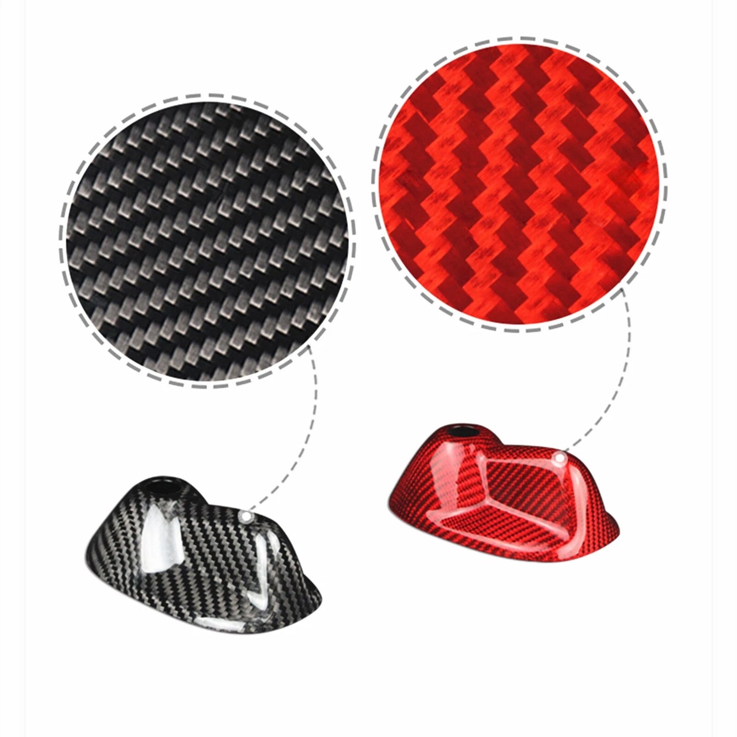 Carbon Fiber Roof Antenna Cover Trim for MINI Cooper R56 (2007-2013)