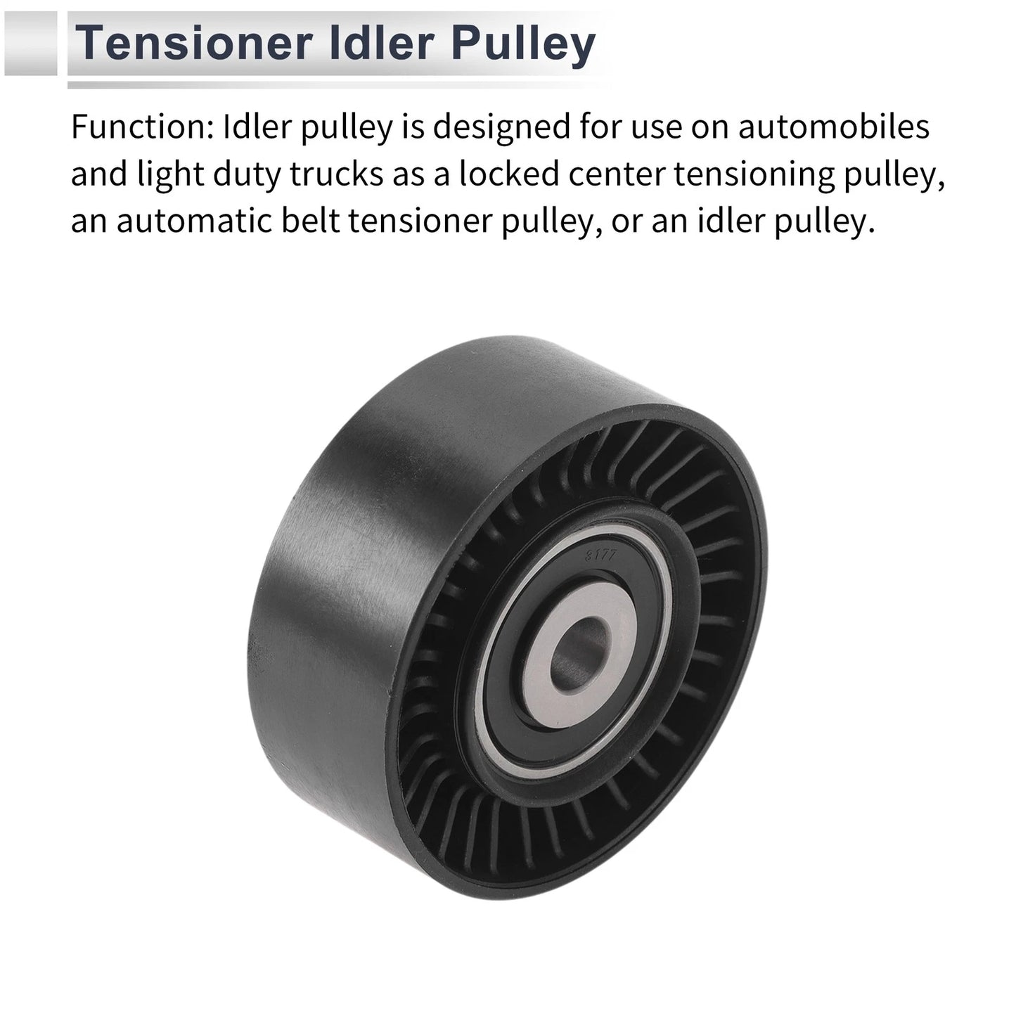 Drive Belt Idler Pulley for Ford Mondeo (2008-2015) 1 x Quality Replacement