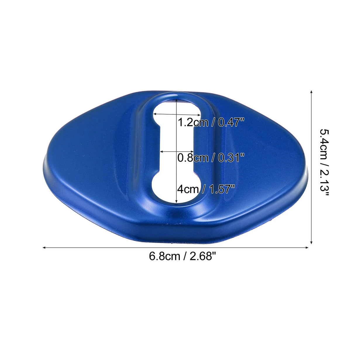 4 x Car Door Lock Latch Covers for Ford Focus (2019-2021) - Blue Protectors