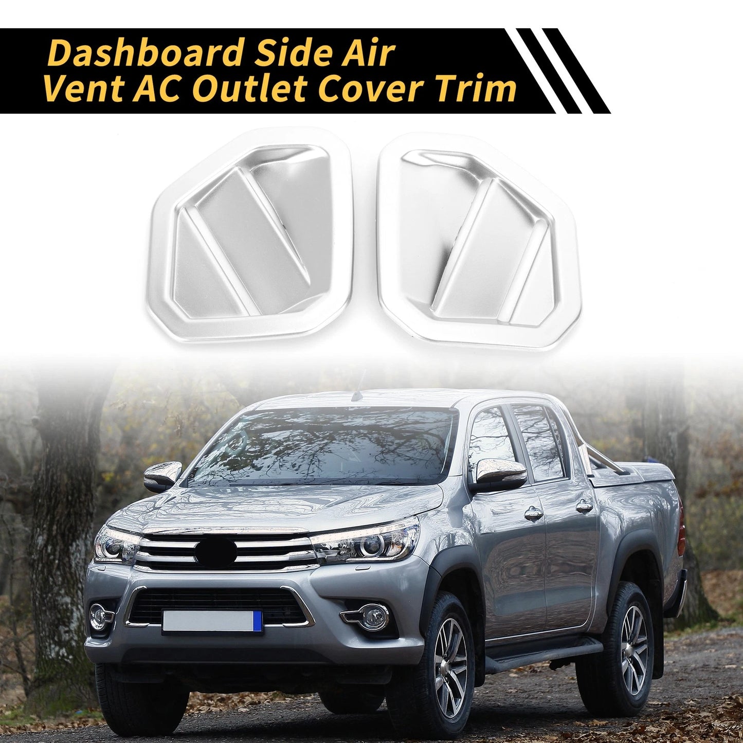 Dashboard Side Air Vent AC Outlet Cover Trim for Toyota Tundra (2022-2024)
