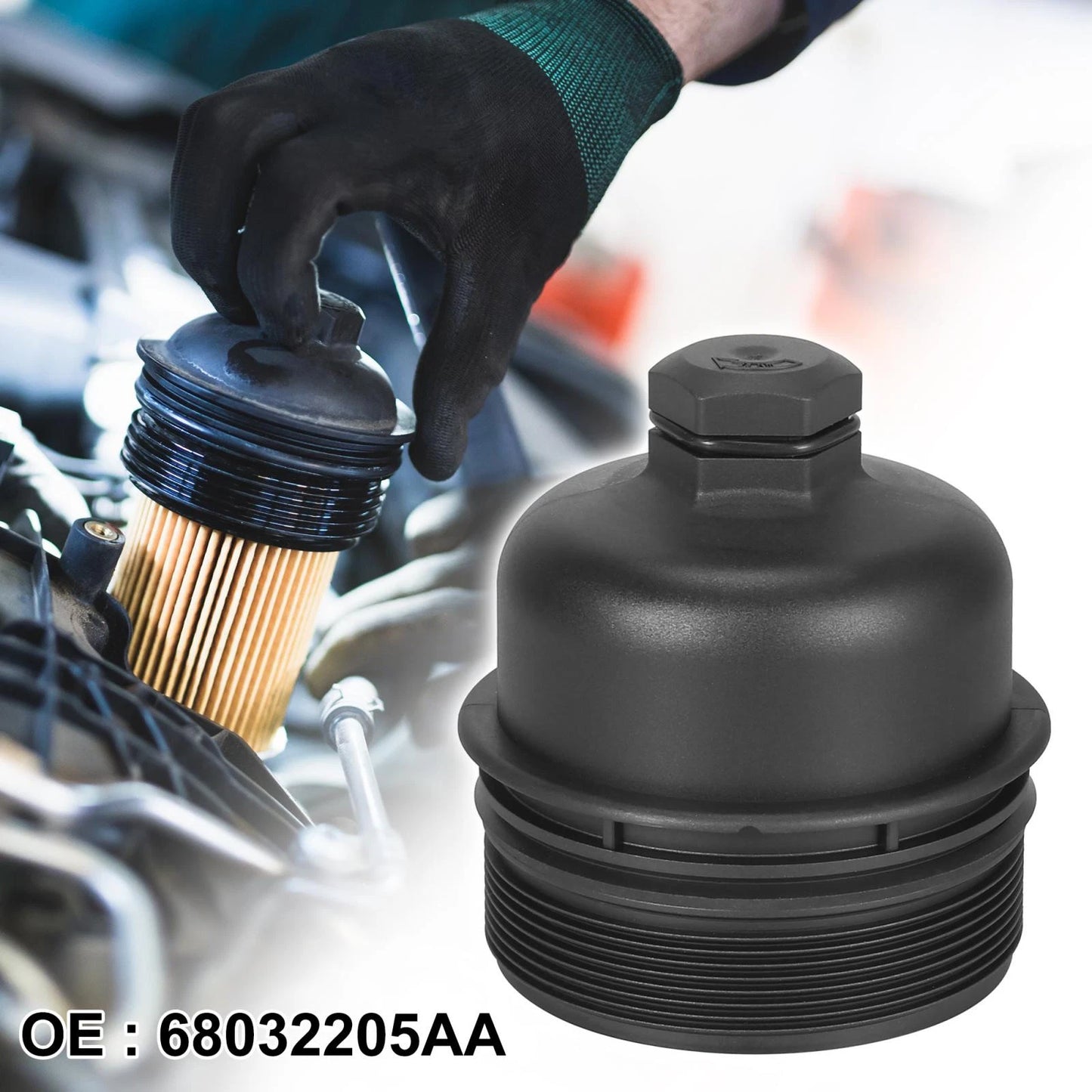 Oil Filter Cap Assembly for Jeep Wrangler JK, Dodge (2007-2018)