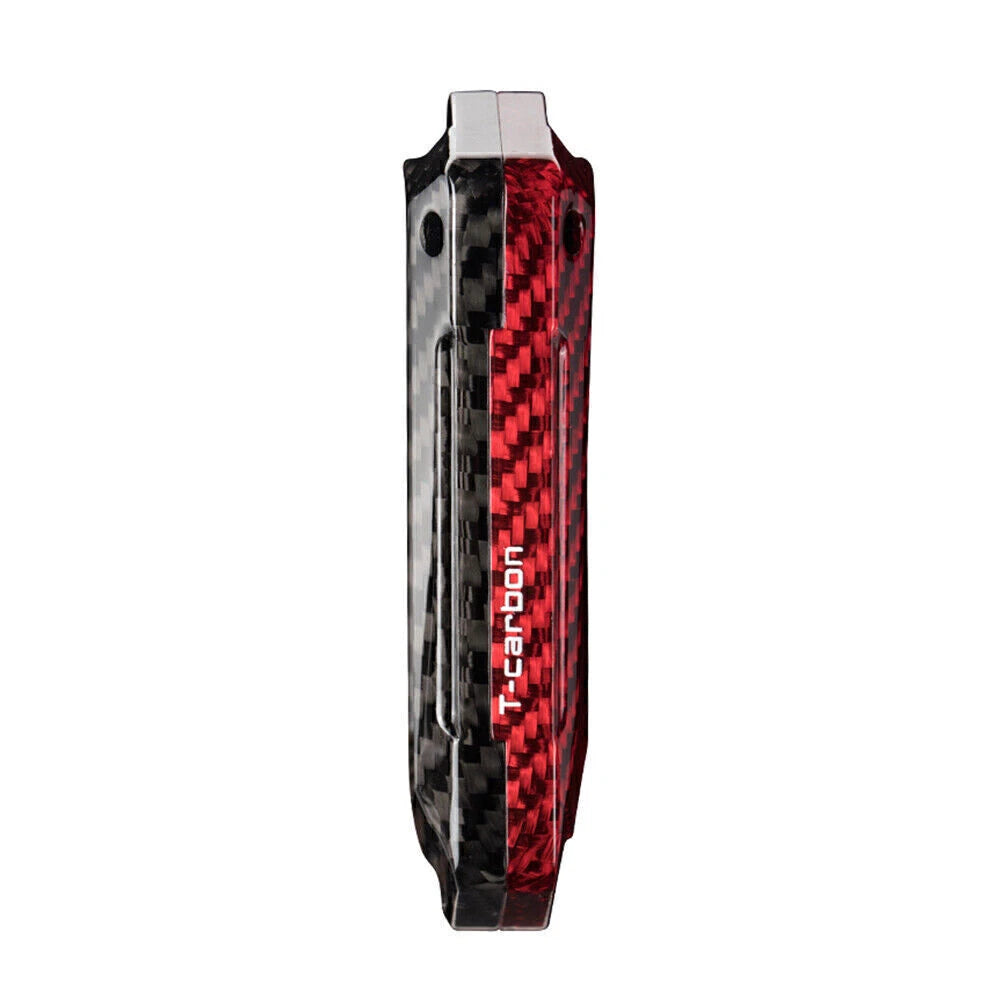 Red & Black Carbon Style Key Fob Case Cover for Land Rover Range Rover XF, XE