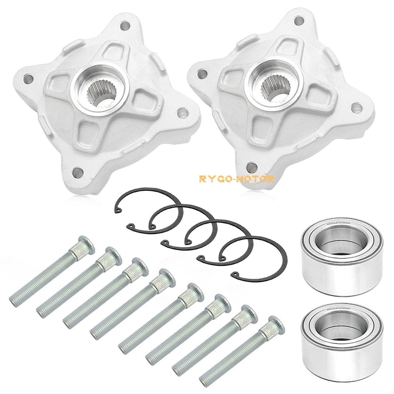 Front wheel hubs & bearings & studs for Polaris RZR 800 RZR S 800 (2008–2014)
