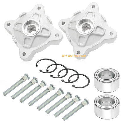 Front wheel hubs & bearings & studs for Polaris RZR 800 RZR S 800 (2008–2014)