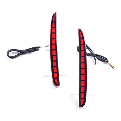 Red LED Rear Brake Tail Light Reflectors for Honda Civic (2017-2020)