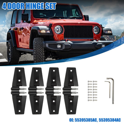 4 Door Hinge Set for Jeep Wrangler JK (2007-2018)