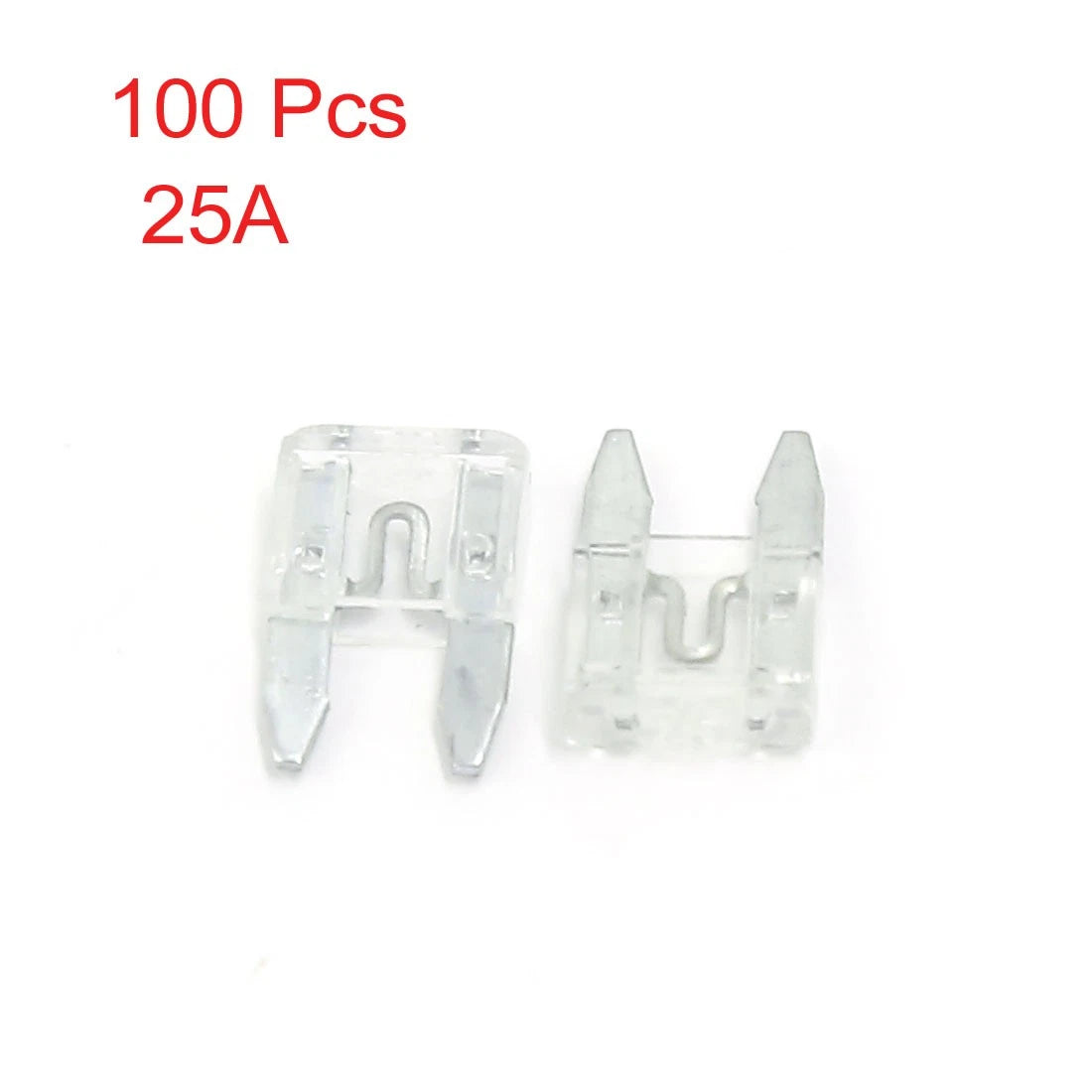 100 Pcs Mini Blade Fuses 25A for Auto Trucks SUVs