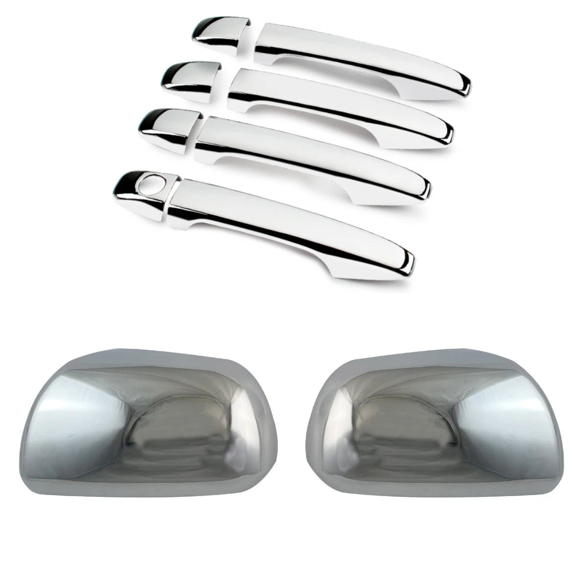 Chrome Mirror & Door Handle Lid Cover Trim for Toyota Sienna (2011-2020) 10 pcs