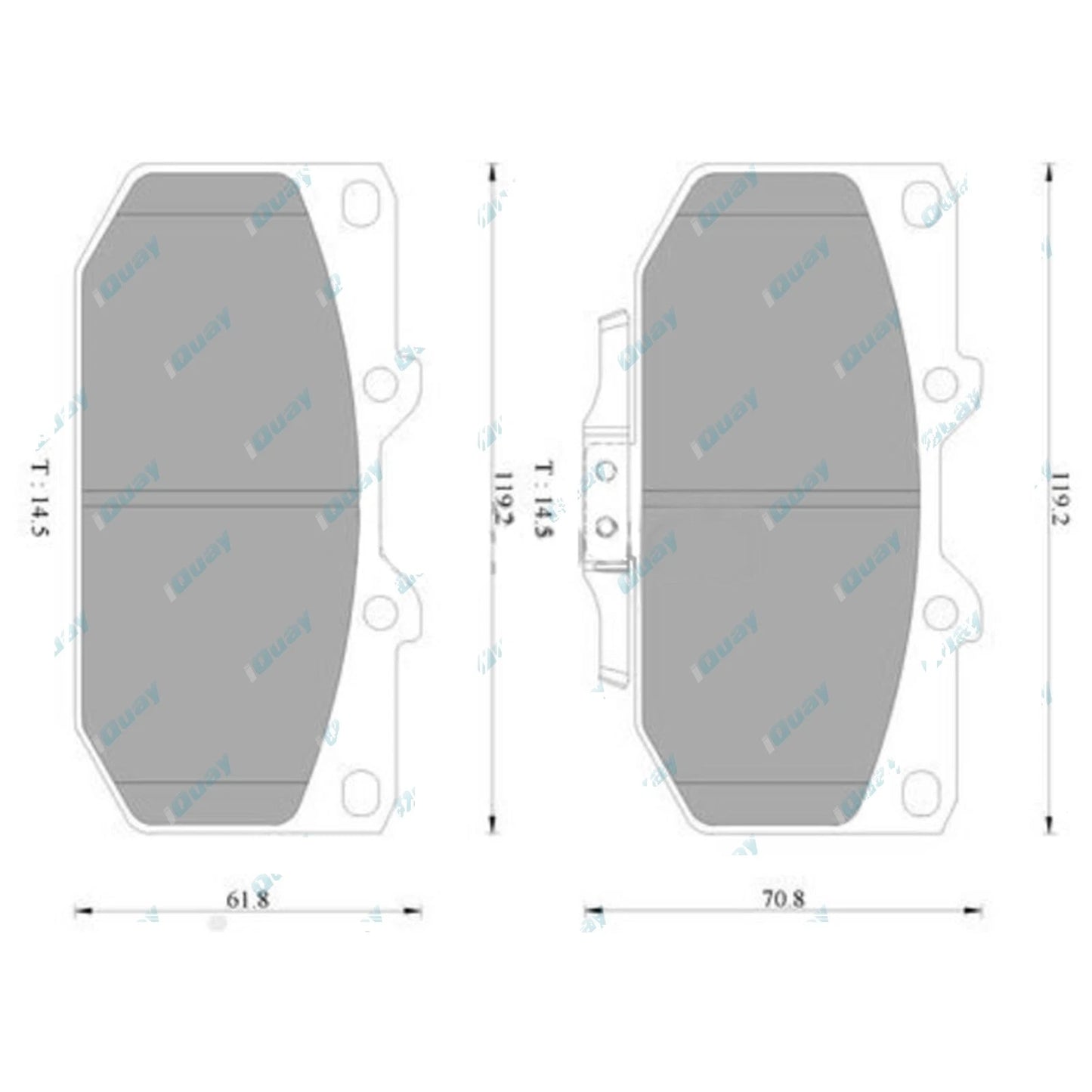 Brembo Front Disc Brake Pad Set for Nissan Skyline R32 R33 R34 GTR 1990~2000