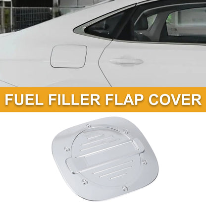 Fuel Tank Door Cap for Ford Escape 2020-2025 Gas Tank Flap Chrome Silver