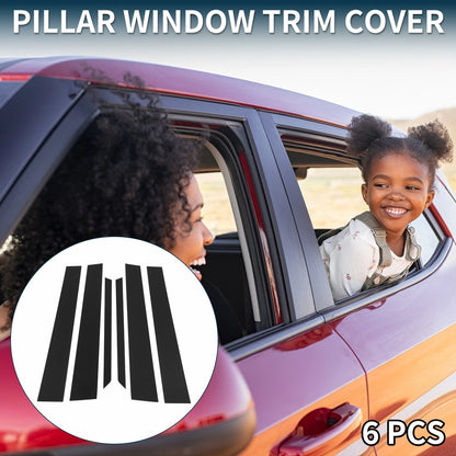 6 x Door Pillar Window Trim for Toyota Prius (2005–2009)