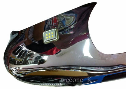L.E.D Chrome Mirror Cover Trim for Toyota Hilux Vigo Champ (2012-2013)