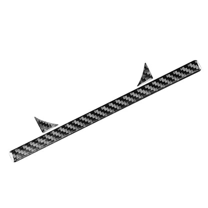 Black Carbon Fiber Cup Holder Panel Trim for Toyota Tundra (2014-2021)