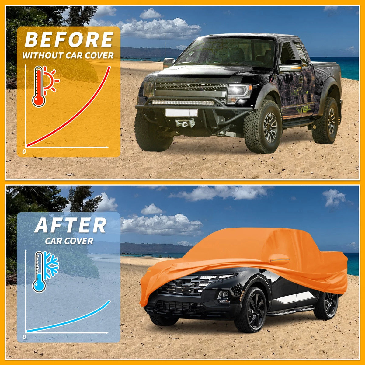 Waterproof All Weather Car Cover for Ford F-150