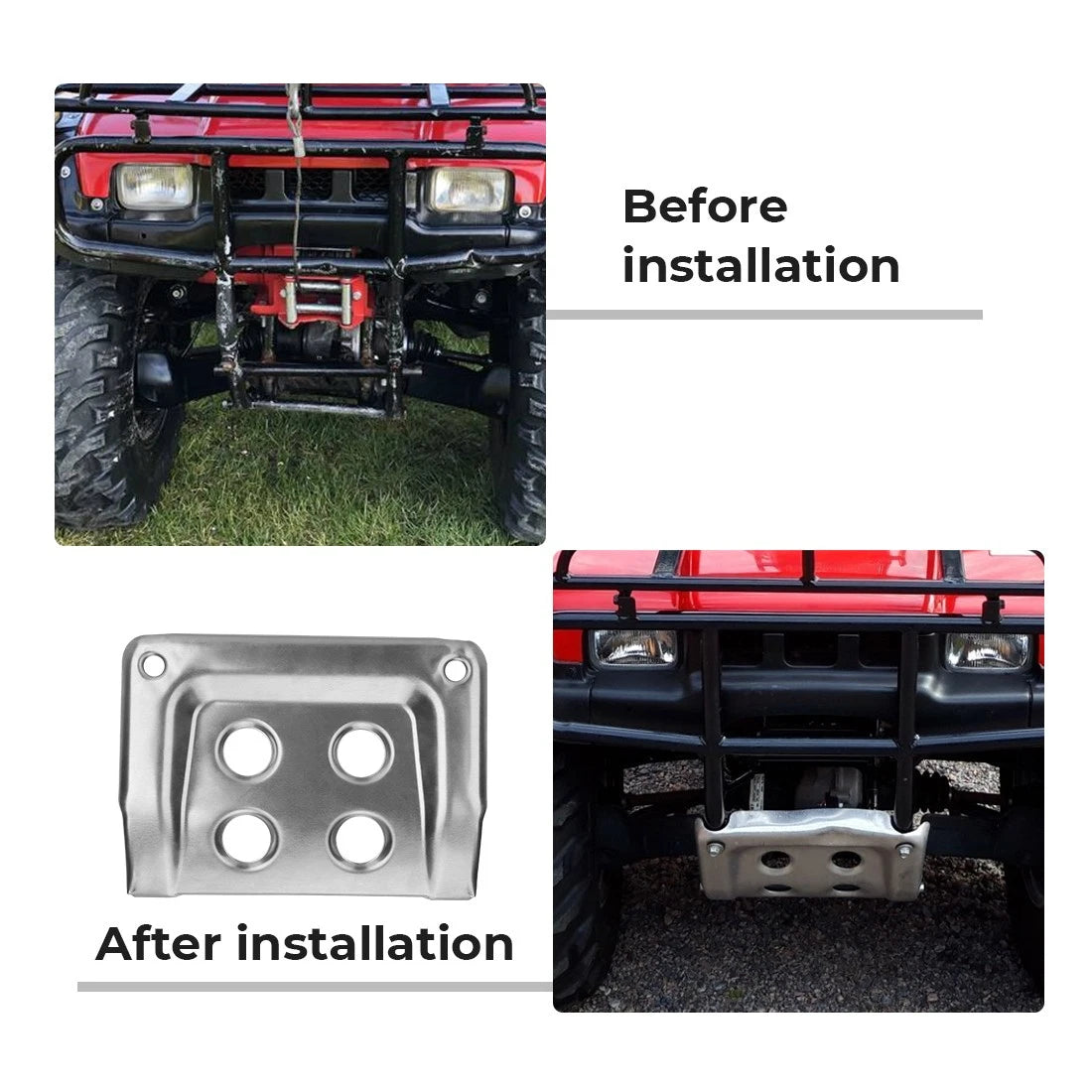 Front Skid Plate Bumper for Honda Foreman (1999–2004)