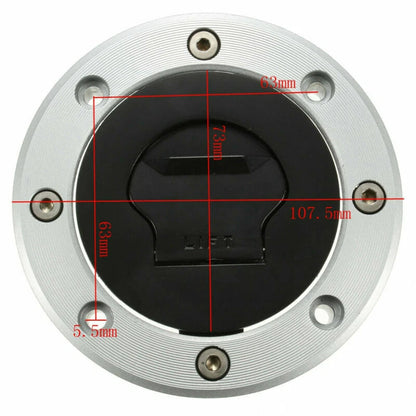 Tank Cap Cover & 2x Keys for SUZUKI GSXR 600 750 1000 Katana