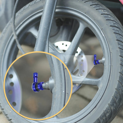 Pair / 2 x 11.3mm 90° Universal Motorcycle Tire Valve Stems Caps for Motorcycle