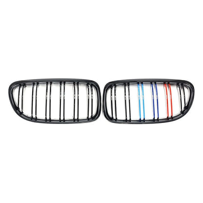 Glossy Black Front Upper Bumper Grille Mesh for BMW E90 E91 (2006-2012)