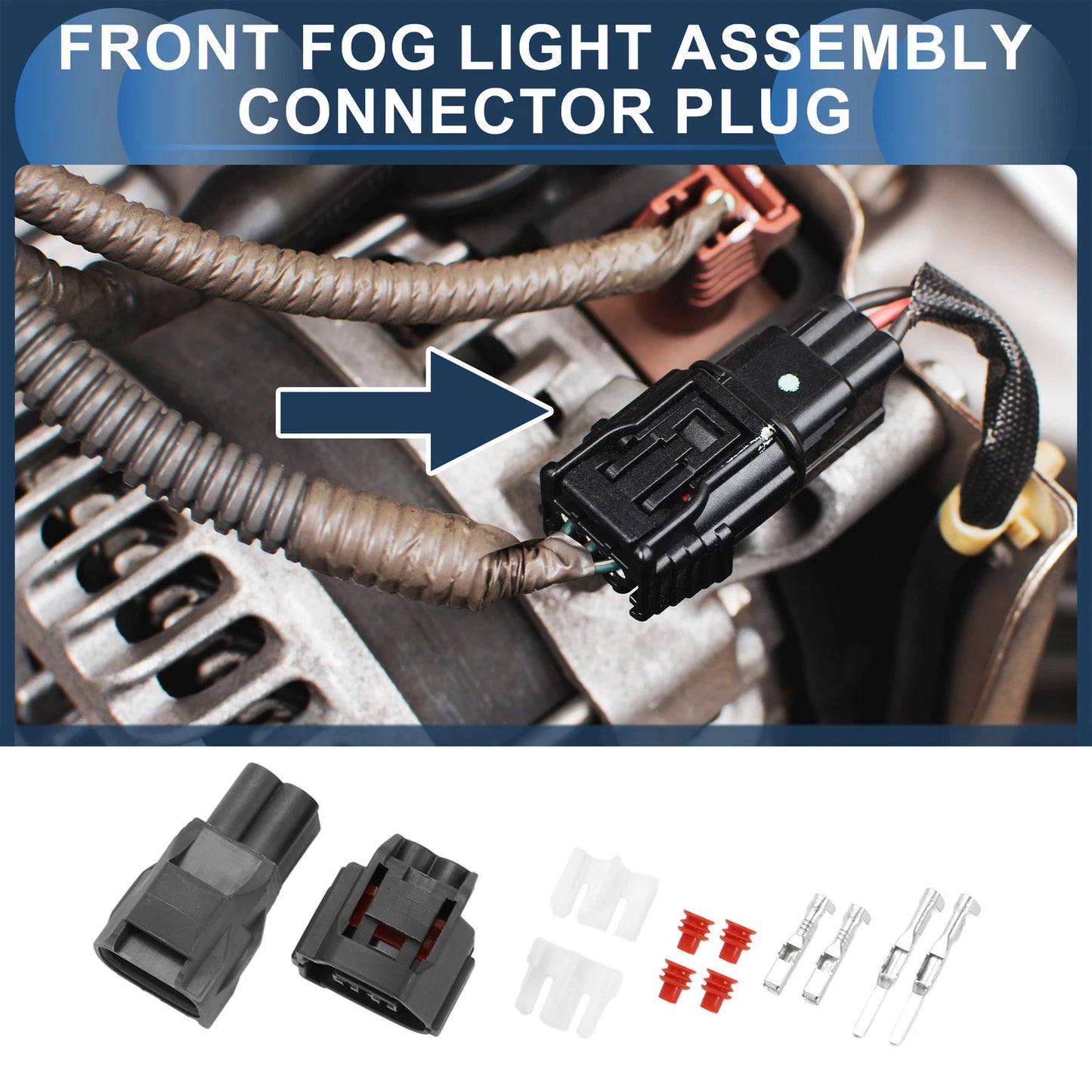 Front Fog Light Assembly Plug for Chevrolet