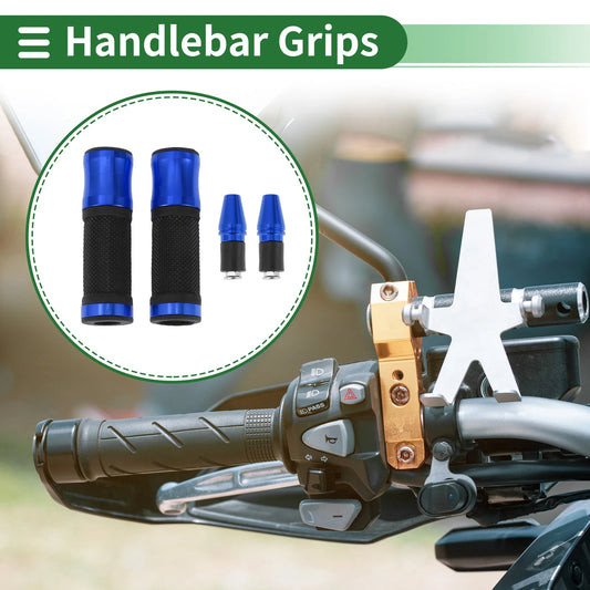 Hand Grips Cover 2 x Handlebar Cover Diamond Pattern Blue for Motorcycle
