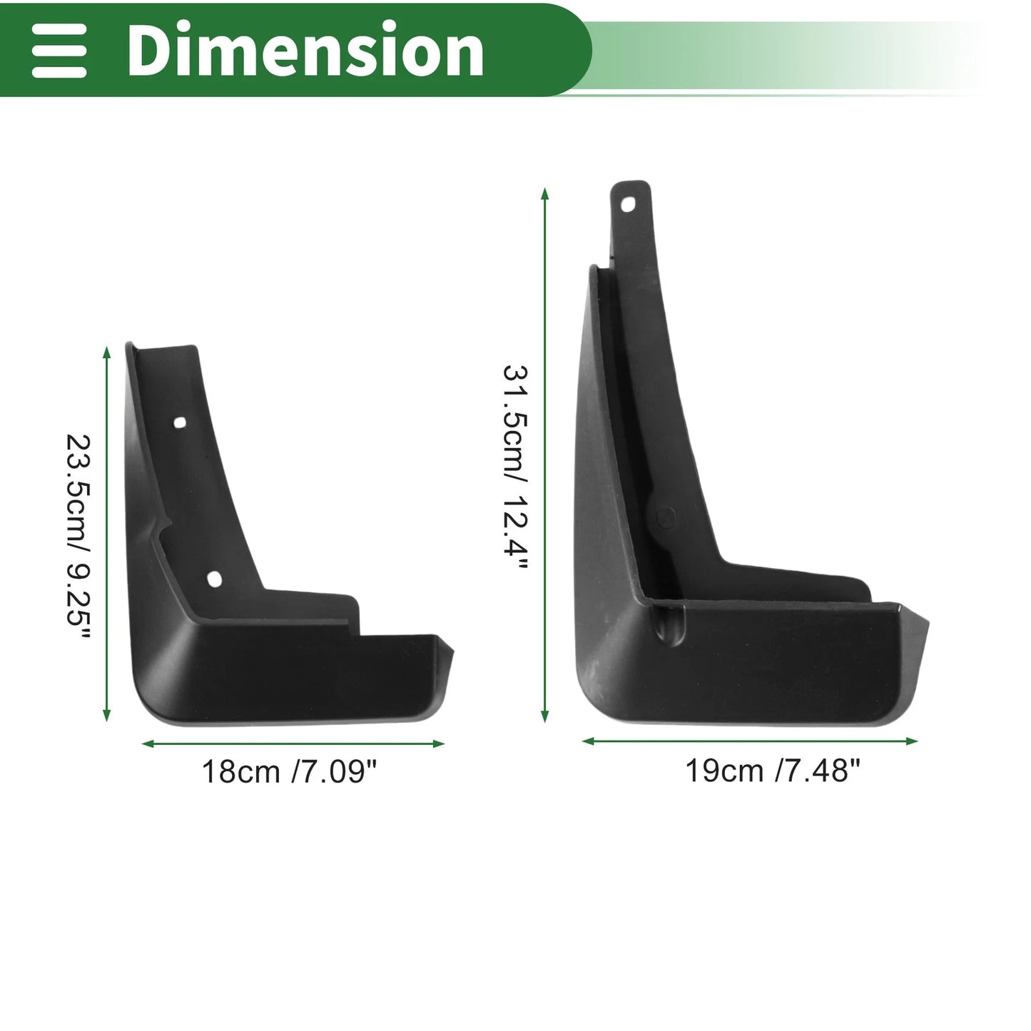 Mud Flaps Splash Guards Mount Accessories for Chevrolet Cavalier (2019-2024)