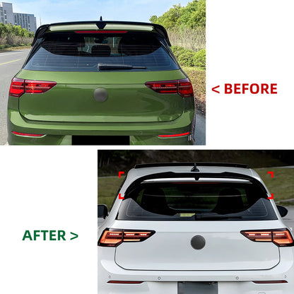 Gloss Black Rear Boot Spoiler Lip for VW Golf 8 GTI R (2021-2024)
