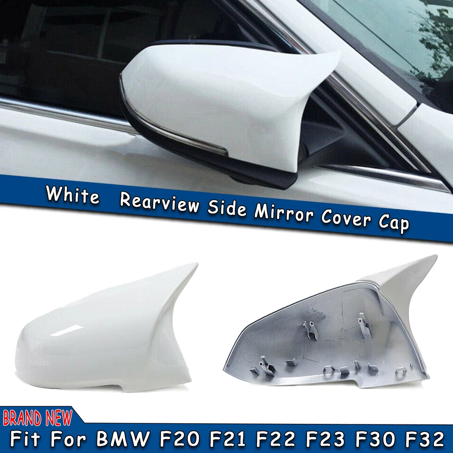 Rear Side Mirror Cover for BMW F20 F21 F22 F23 F30 F31 F34 F32 F33 F36 (2011-2020)