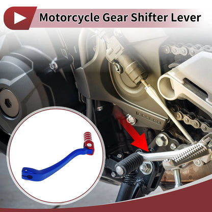 Folding Gear Shifter Lever for Kayo T6 Blue Red Silver Tone