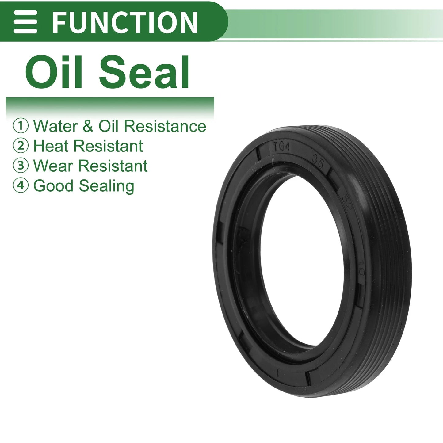 Oil Seal / 35x52x10mm / Seal Ring Rotary Shaft Seal NBR Rubber for Make Model