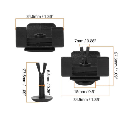 5 x Front Mudguard Bumper Cover Clip for Toyota